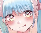 可愛い女の子のアイコンイラストかきます パステルカラーの可愛いイラストご希望の方ぜひ イメージ1