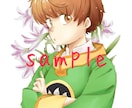SNS用アイコンにもなるイラスト描きます お花を背景に添えて、あなただけのキャラクターを得られます！ イメージ2