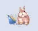 ＳＮＳアイコンや個人使用でのグッズに向いています ほんわかな雰囲気の動物(ペット)をカラーイラストで♪ イメージ8