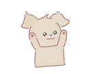 ペットの写真からゆるかわイラスト描きます 大切な“うちの子”をシンプルで可愛いイラストに仕上げます イメージ2