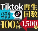 出店1か月記念Tiktok動画100万回再生します 記念特典！超破格で再生回数をご提供！眠る動画がパズるチャンス イメージ1