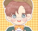 ほんわかポップな似顔絵アイコンお描きします ちょこんと手のり動物と一緒の、ちょっと特別な1枚をお届け＊ イメージ5