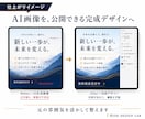 AI画像を伝わるデザインに仕上げます 文字・配置・内容を整えCanva編集データで納品 イメージ4