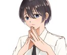 オリジナルのキャラ、似顔絵風のイラストを描きます 透明感を意識した綺麗なイラストを心がけています✨ イメージ2