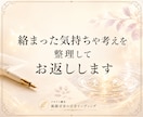 心と頭の整頓室｜気持ちや考えを整えます まとまらない考えや気持ちを整えます イメージ7