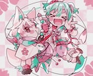 ミニキャラ/SDイラスト作成いたします ポップでかわいいかっこいいイラストをあなたに！ イメージ4