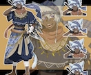 TRPG立ち絵作成します 短期納品可能です。かっこいい、かわいい立ち絵作成します。 イメージ1