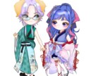 カップルやお友達同士のかわいいペア画を作成します ミニキャラでも等身でも描けますので、お気軽にご相談ください！ イメージ5