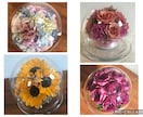 プロポーズの花束ウエディングブーケ記念の花残します 【ラウンドグラス】特別な日の花を立体的に保存　ドライ加工 イメージ10