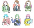 商用OK！可愛いシンプル線画アイコン作成します 【５名様限定価格】SNS、ブログ、ビジネス向けスライド資料に イメージ3