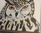 インテリアにいかがですか？フクロウの墨絵、描きます 猛禽類大好きで数年前から趣味で描いてます！ イメージ5