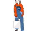 オシャレなアイコンを描きます あなたのお気に入りのお洋服をイラストにさせてください！ イメージ4