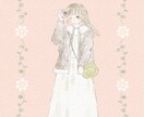 絵本のようなあたたかみのあるイラストをお描きします 女の子／こども／ファッションイラスト◎１枚絵にいかがですか？ イメージ1