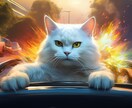 画像を売ります 暴走ねこがハイウェイを車でぶっ飛ばす画像。 イメージ3
