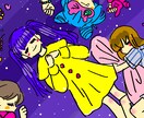 雰囲気のあるイラストお届けします アイコン、ヘッダー、色紙やメッセージカードの他にも相談可能 イメージ3