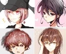 カッコ可愛い目を惹くアイコン描きます 世界に一枚だけの貴方のアイコンを描かせて下さい＾＾ イメージ3