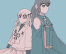 キャラデザをします TRPG、企画用の立ち絵、など！2面図3面図立ち絵にも対応！ イメージ4