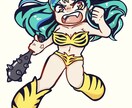 安い！早い！デフォルメイラストアイコン描きます POPで超キュート！最短翌日に納品いたします！ イメージ4