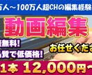 丁寧で高品質！動画編集承ります 長期・単発のご依頼どちらも大歓迎！ イメージ1