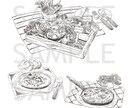 飲食店メニューや広告に使えるイラスト描きます 手描きタッチで温かみのあるテイストに仕上げます！ イメージ2