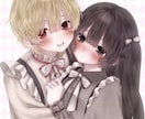 夢絵、複数人のイラスト制作します ♡かわいくてポップな夢絵、複数人イラスト♡ イメージ2