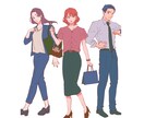 SNSやアイコン向けのイラスト制作します ゆるふわ系のナチュラルイラストを求めている方へ イメージ2