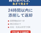 締切前のESを24時間以内に添削します 変更理由3点つき・修正2回まで対応します イメージ1