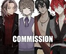 最短納期1週間：キャラクターを制作いたします ゲーム・TRPGなどのキャラクター立ち絵・差分を作成致します イメージ1