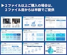 効率的に資料作成できるテンプレートを販売します 説得力×効率化×成果へ・すぐに使える！100頁のパワポ資料 イメージ6