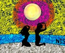 思い出の写真を元にデザイン性を高くします デザイン性の高い思い出画像！プレゼントなどにも！ イメージ2