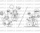 資料のさし絵に使えるイラスト描きます どんな場面の挿絵でも少しオシャレでシンプルなイラストを提供！ イメージ1
