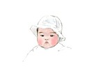 ふんわりかわいい【赤ちゃん似顔絵】を描きます 写真をもとに、記念日や成長記録用のイラストをお描きましす。 イメージ3