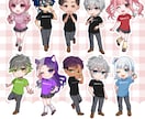 等身が選べる！かわいいミニキャライラスト描きます 可愛いグッズ制作や商用利用可能です♪ イメージ6