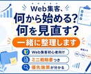 Web集客の課題と優先施策を整理します 初心者向け/目標の見直しや現状整理に/ミニ戦略書をお渡し イメージ1