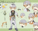 情報量の多い三面図/キャラクターデザイン作ります イメージから凝ったキャラデザを提案します！SDキャラもOK イメージ3