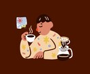 シンプル可愛いポップなカットイラストをお描きします 挿絵やカットイラスト・グッズなどをポップで魅力的にしたい方へ イメージ3