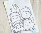 ゆるかわ筆タッチの似顔絵の作成をします キャラクターちっくな似顔絵！墨の質感で世界に１つのプレゼント イメージ6