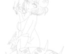 オリジナルキャラクターの立ち絵線画を描きます あなたの想像力を美しいイラストにてお届けします イメージ3