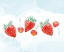 果物や植物を追加背景にした似顔絵イラストも描きます ＳＮＳアイコン・ヘッダーなどに優しい雰囲気の似顔絵に イメージ9