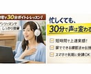 忙しい人のための30分オンラインボイトレします 忙しくても、30分で声は変わる。 イメージ2