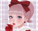 商用可❣️アイコン・立ち絵・配信用イラスト描きます 大人可愛い／上品／おしゃれ／目を引く女性イラスト✨ イメージ2