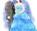 ウェディングに使えるシンプルなイラスト作成します ウェディングボード・結婚祝い・贈呈品 イメージ2