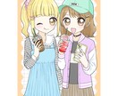 主線太めのポップなイラスト描きます アイコン・表紙・サムネイルなどに使うイラスト制作いたします。 イメージ1