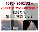 40代50代女性の心のモヤモヤを整えます 私…このままでいいのかな？夫婦と人生の気持ちを整えます イメージ1