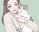 シンプル塗りで大人かわいいイラストお描きします 似顔絵OK！簡単なアクセサリー無料です♡ イメージ2