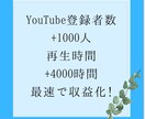 あなたのYou Tubeチャンネル収益化します 最短でYou Tubeチャンネルを収益化します。 イメージ1
