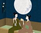 浮世絵風のイラストをPOPな感じでご提供します 歴史好きで歴史に詳しいイラストレーター・デザイナー イメージ7