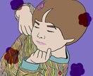 大切な方やお一人などの写真をオシャレにします POP！おしゃれ！楽しく、明るい絵を描きます！！ イメージ2