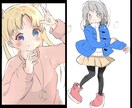 SNS用のかわいいアイコンお描き致します アイコン、バストアップイラスト中心にご依頼を承ります！！ イメージ3