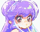 レトロアニメ風の肩上イラスト制作します アイコンなどにどうぞ！ラフ提出、修正なしのプランです。 イメージ1